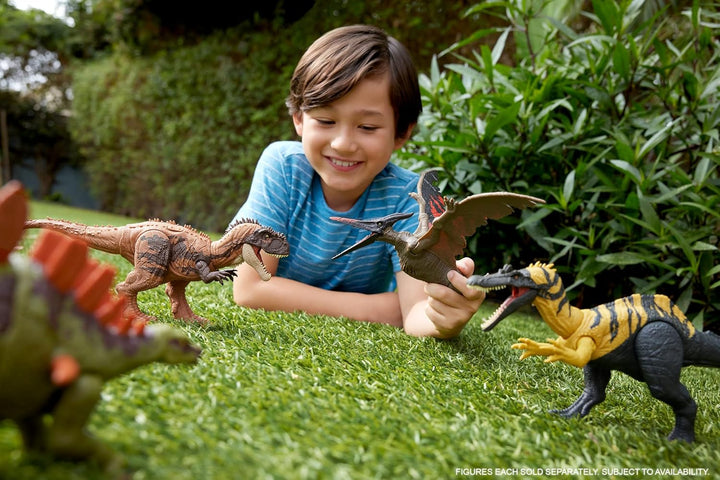 Mattel Jurassic World - Juguetes de dinosaurio con sonido de rugido...