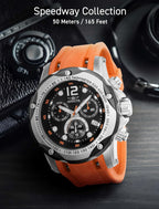 Invicta Speedway 2.008 in Reloj de cuarzo de silicona para hombre