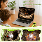 Cámara Boroscopio con Luz para Niños, 2.4" IPS, Dinosaurio Verde