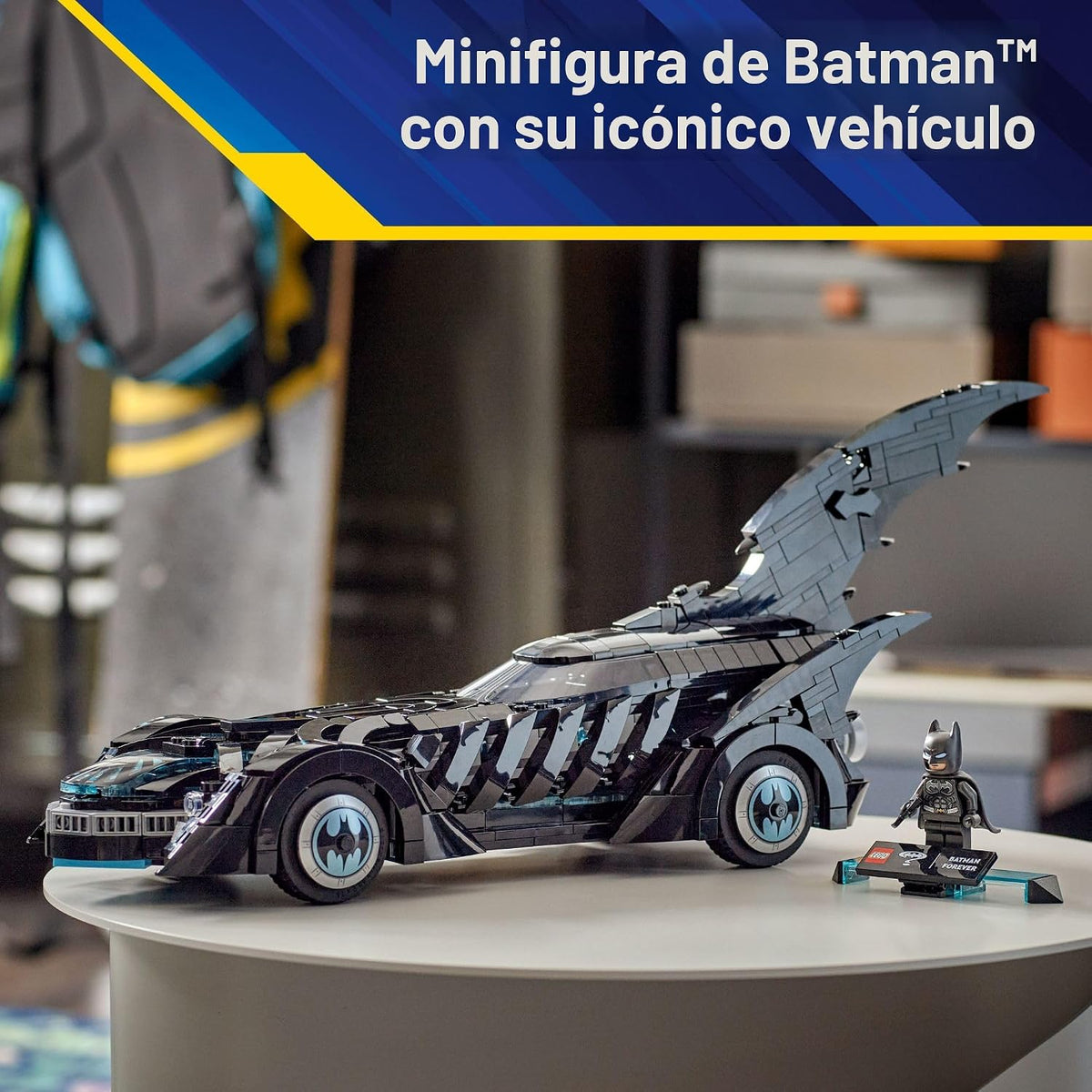 LEGO DC Batman: Batman Forever Batmobile Kids Toy - Building & Learning Toy para Girls & Boys, Ages 12+ - Model Car con Minifigure Included - Gift Idea para Birthdays - 76304