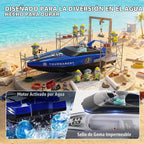 BEZGAR 2 paquetes de 10 pulgadas 15 KPH Fast RC Shark Barcos para niños