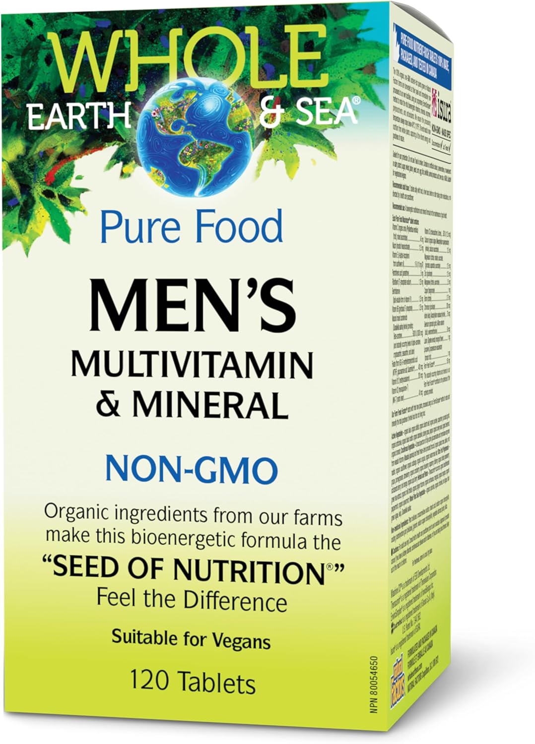 Natural Factors Whole Earth & Sea Multivitamínico y mineral par...