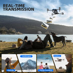 Dron con cámara para adultos principiantes y niños, divertido mini dron plegable 1080P para emocionante juego en interiores y exteriores, cuadricóptero RC con 2 baterías, arranque con una tecla, fácil