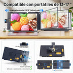 Extensor de pantalla para portátil mejorado, monitor portátil dual...