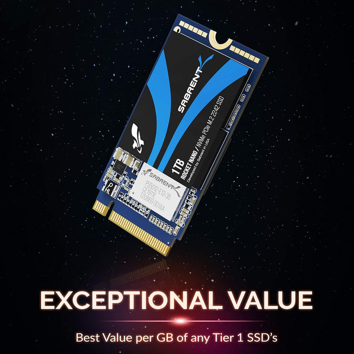 SABRENT 1TB Rocket NVMe PCIe M.2 2242 DRAM SSD interno de alto rend...