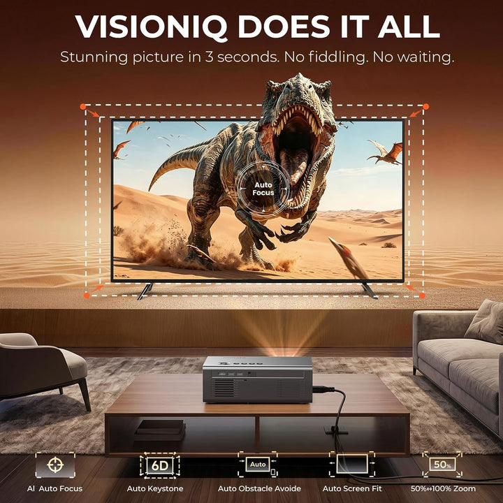 Proyector 4K con WiFi y Bluetooth, Proyector Inteligente VIDAA Más...