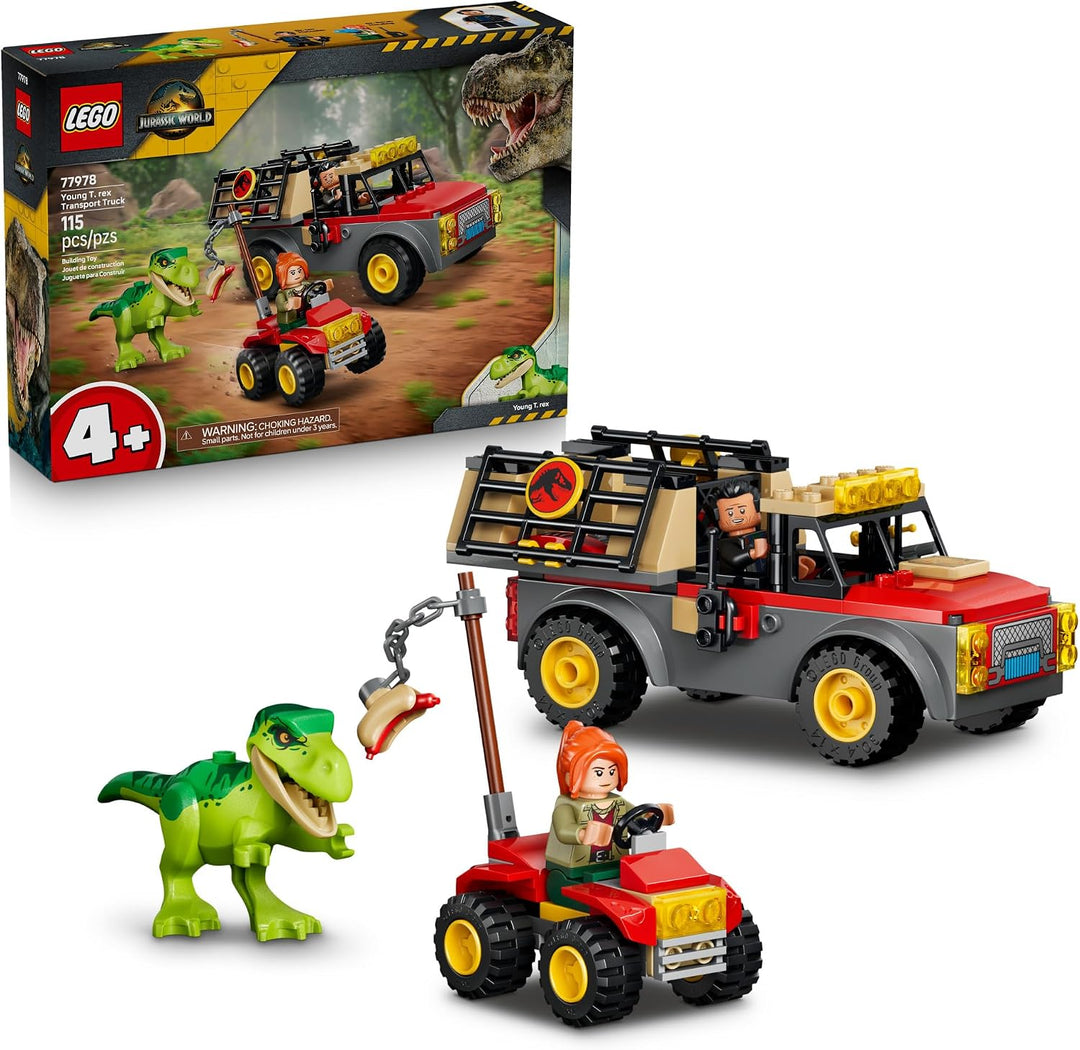 LEGO Jurassic World Camión de Transporte Joven T.rex 77978 | Juguet...