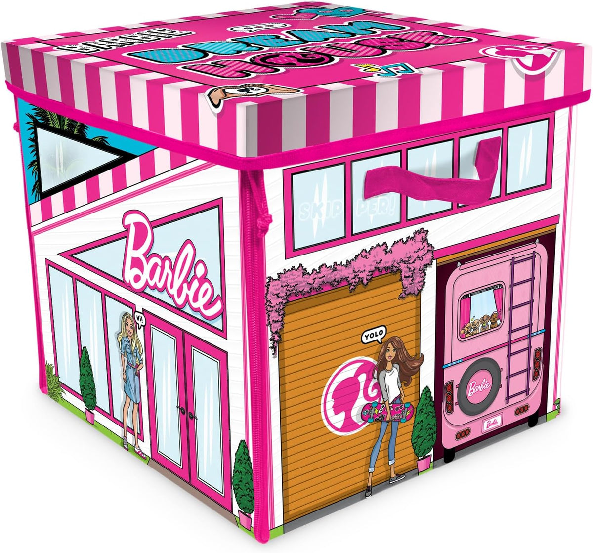 Caja ZipBin con cierres para guardar hasta 40 Barbies; se puede uti...