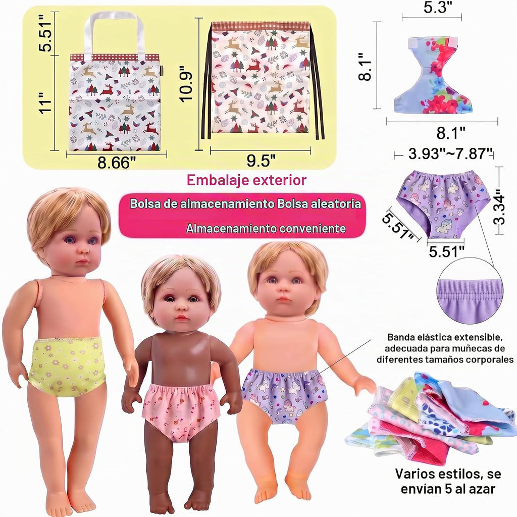 Alive - Ropa y accesorios para muñecas de bebé, 12 juegos de ropa de muñeca para muñecas de 12, 13, 14, 15, 16 pulgadas, ropa de muñeca de bebé, accesorios de trajes de muñeca con horquilla y