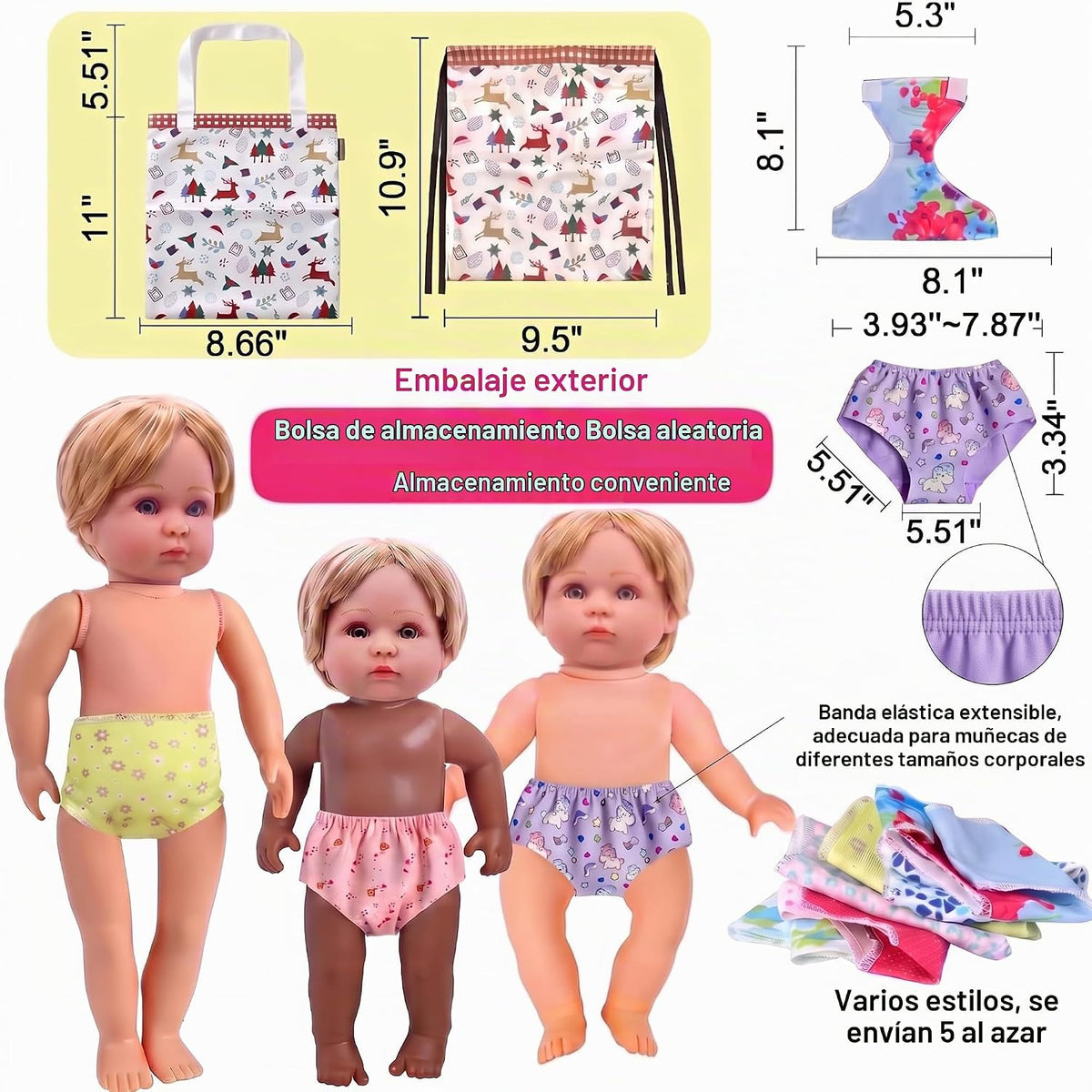 Alive - Ropa y accesorios para muñecas de bebé, 12 juegos de ropa de muñeca para muñecas de 12, 13, 14, 15, 16 pulgadas, ropa de muñeca de bebé, accesorios de trajes de muñeca con horquilla y