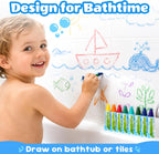 YPLUS Crayones de baño jumbo para niños pequeños y niños de 3 a 6 años
