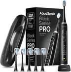 Aquasonic Black Series PRO – Cepillo de dientes eléctrico ultrablanqueador
