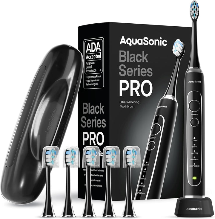 Aquasonic Black Series PRO \u2013 Cepillo de dientes eléctrico ultr...