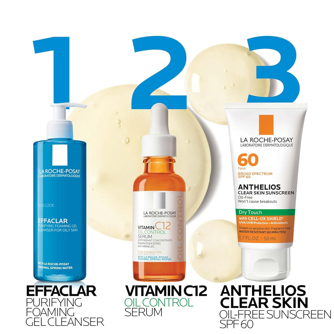 La Roche-Posay Suero puro de Vitamina C al 12% para cara con ácido...