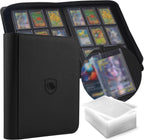 Carpeta Top Loader 9 Bolsillos, Capacidad para 360 Toploaders, 100 Toploaders INCLUIDOS