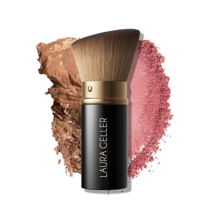 LAURA GELLER NEW YORK - Brocha retráctil color negro con mango de a...