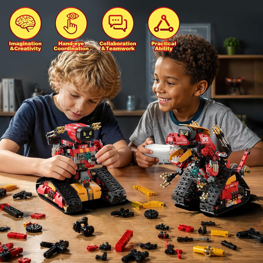 5 en 1 Kit de Robótica STEM para Niños, Control Remoto y App, 896 Pcs
