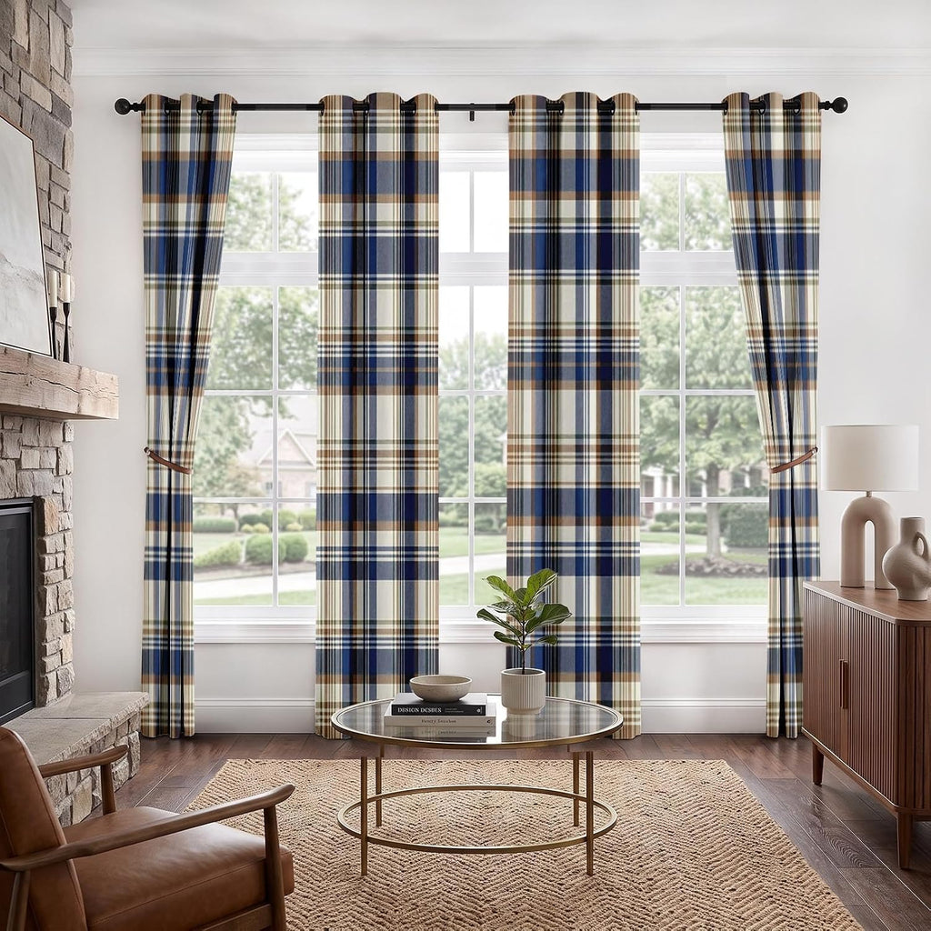 4 paneles de cortinas opacas, cortinas de oscurecimiento de