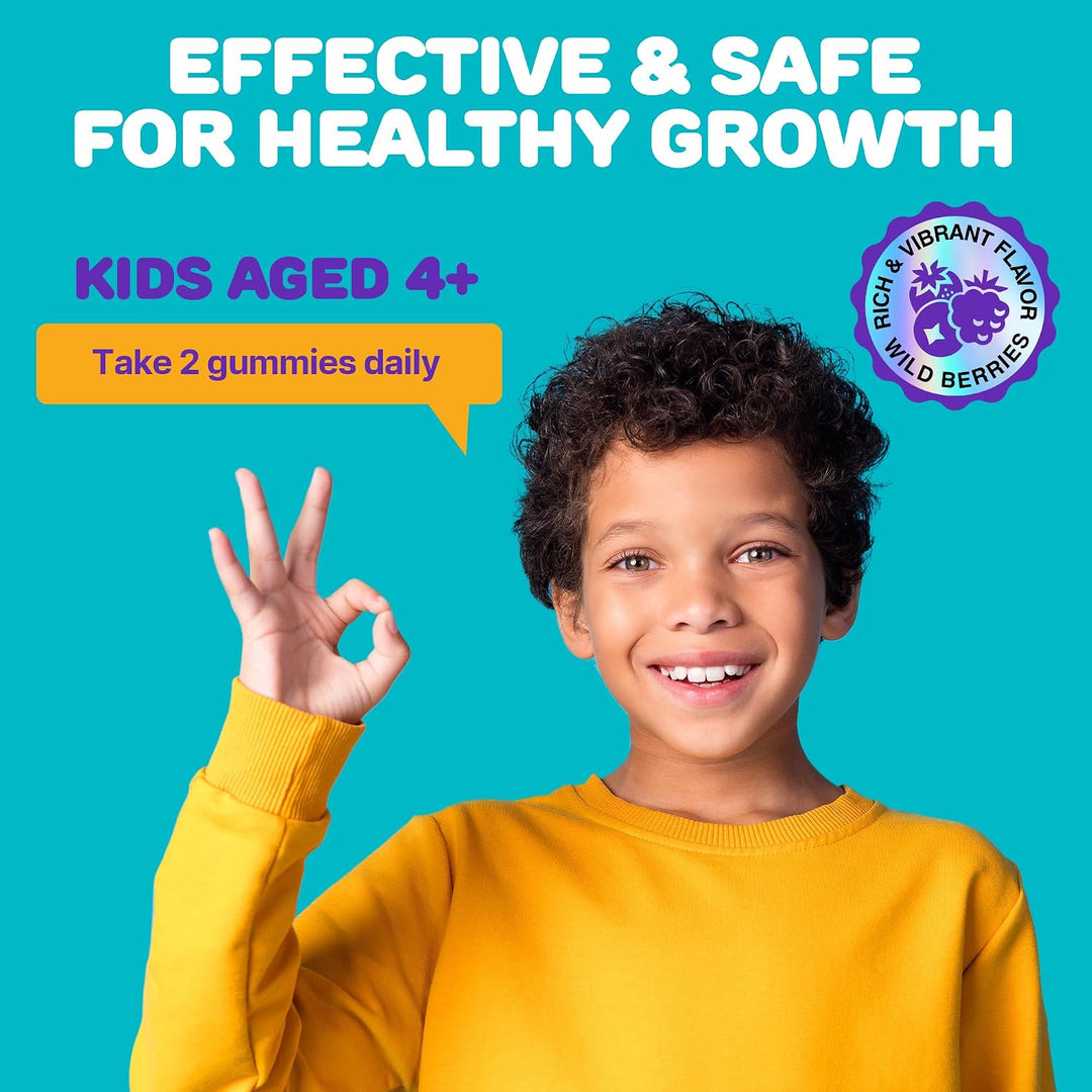 Gomitas de crecimiento de altura para niños, vitaminas de crecimien...