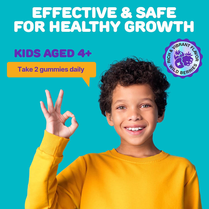Gomitas de crecimiento de altura para niños, vitaminas de crecimien...