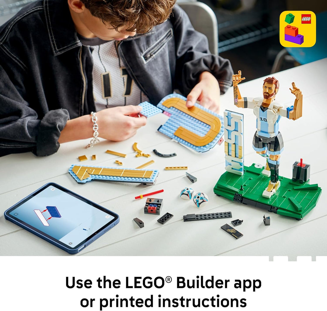 LEGO Editions Lionel Messi - Juego de coleccionista, juguete de con...