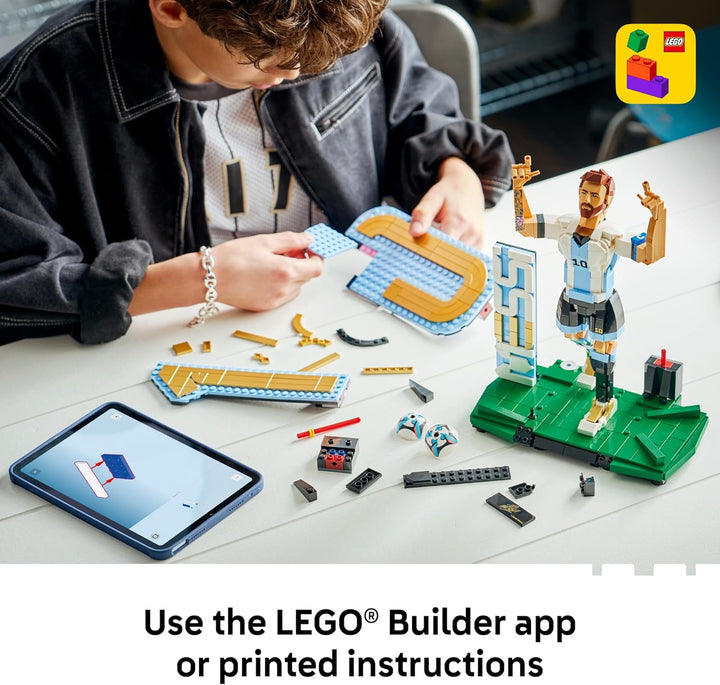 LEGO Editions Lionel Messi - Juego de coleccionista, juguete de con...