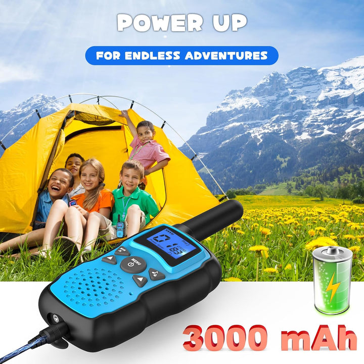Wishouse Walkie Talkies para niños recargable