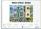 Galison Main Street Books - Rompecabezas de 1000 piezas con hermosas obras de arte de un vecindario temático de libro