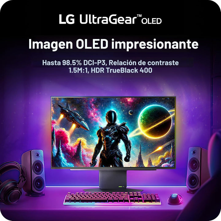 LG 27GX790A-B Monitor de juegos Ultragear OLED de 27 pulgadas QHD 1...