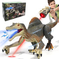Juguetes de dinosaurio mejorados para niños de 3, 5 y 7 años, Gris