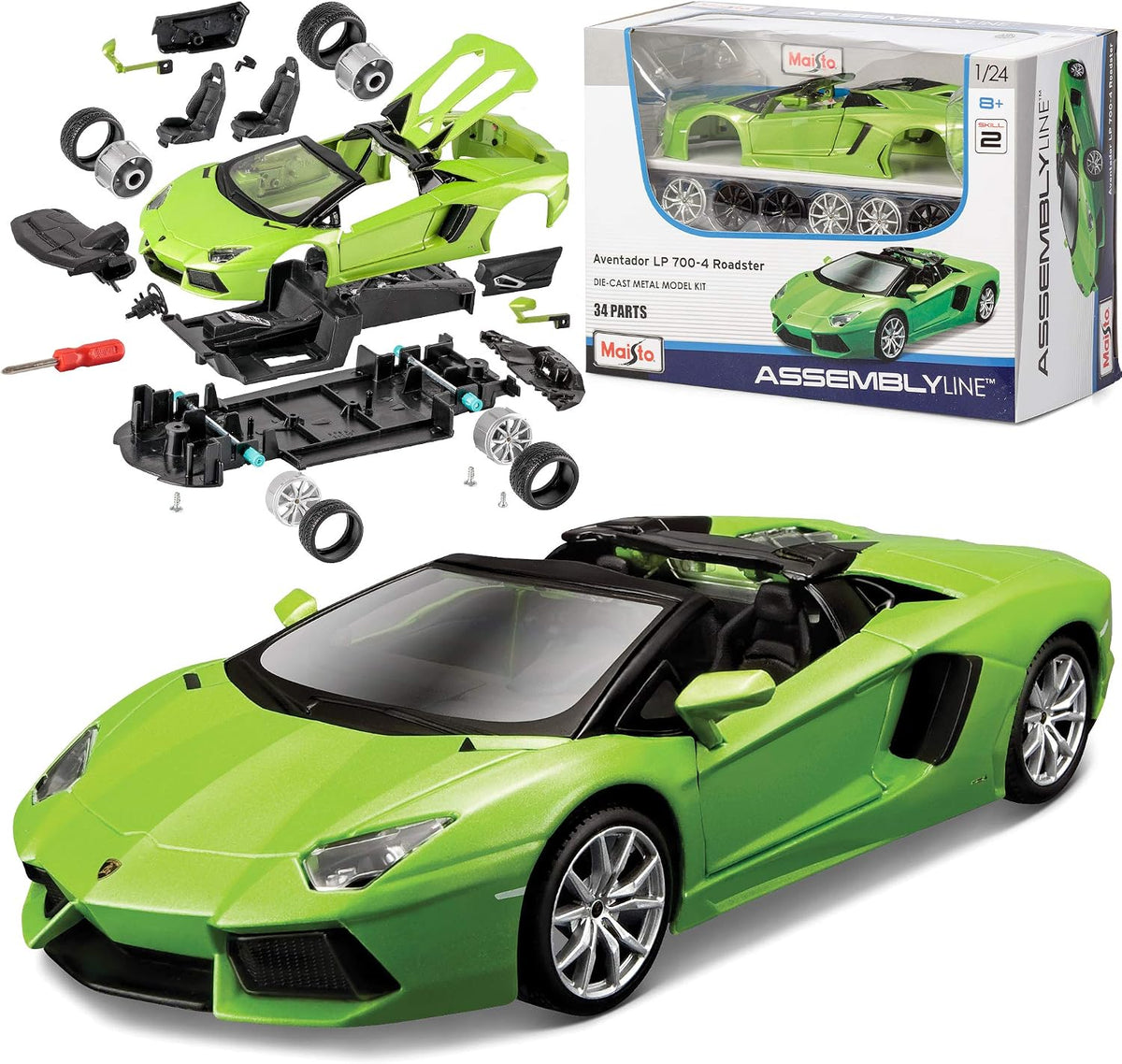 Maqueta de auto Lamborghini Aventador Die Cast, de Maisto (escala 1:24)