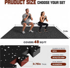 Suelo de gimnasio 0.56"/ 0.79" de grosor con parte superior de goma, tapete