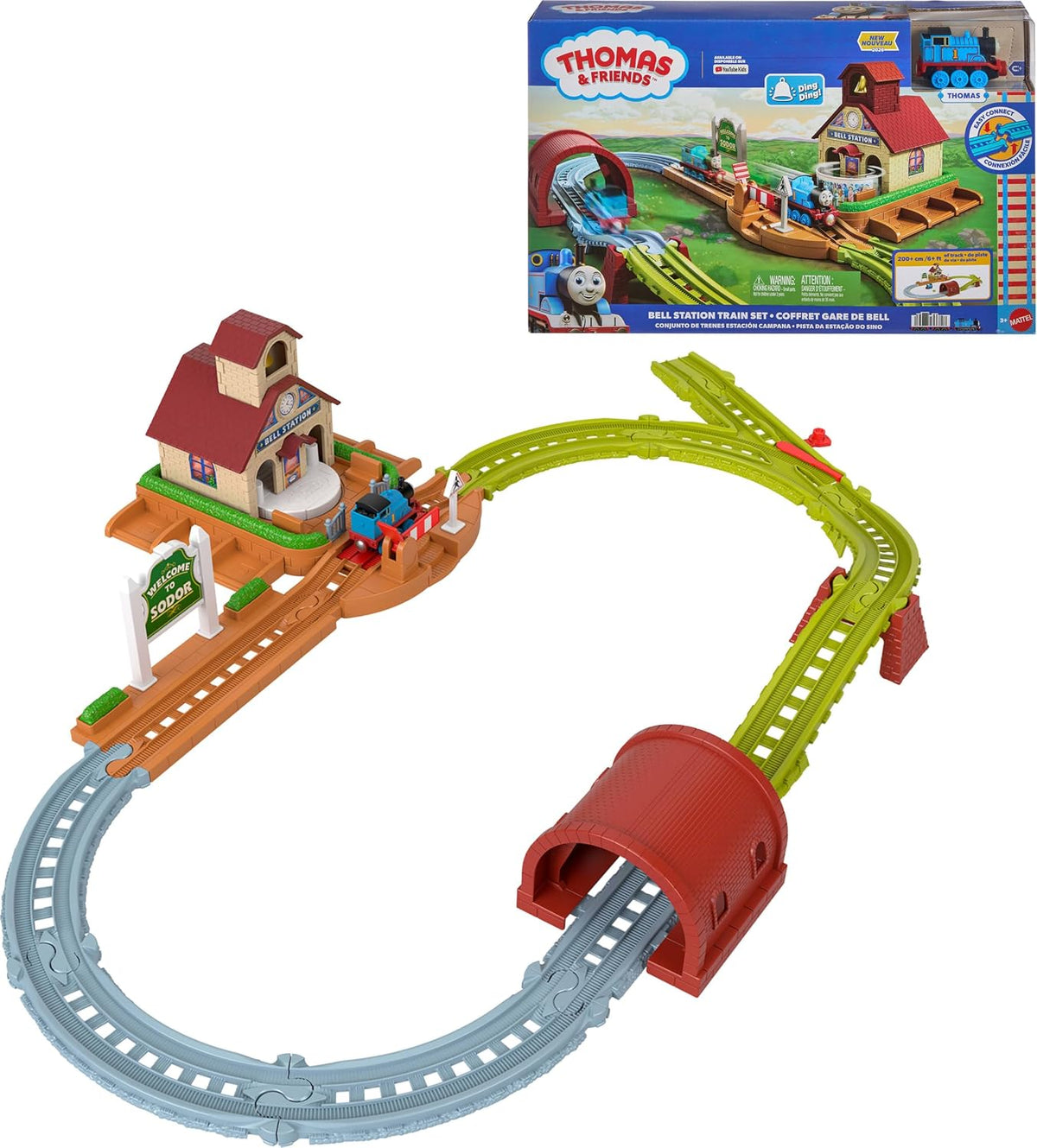 Thomas & Friends Bell Station Playset y tren de juguete de Thomas