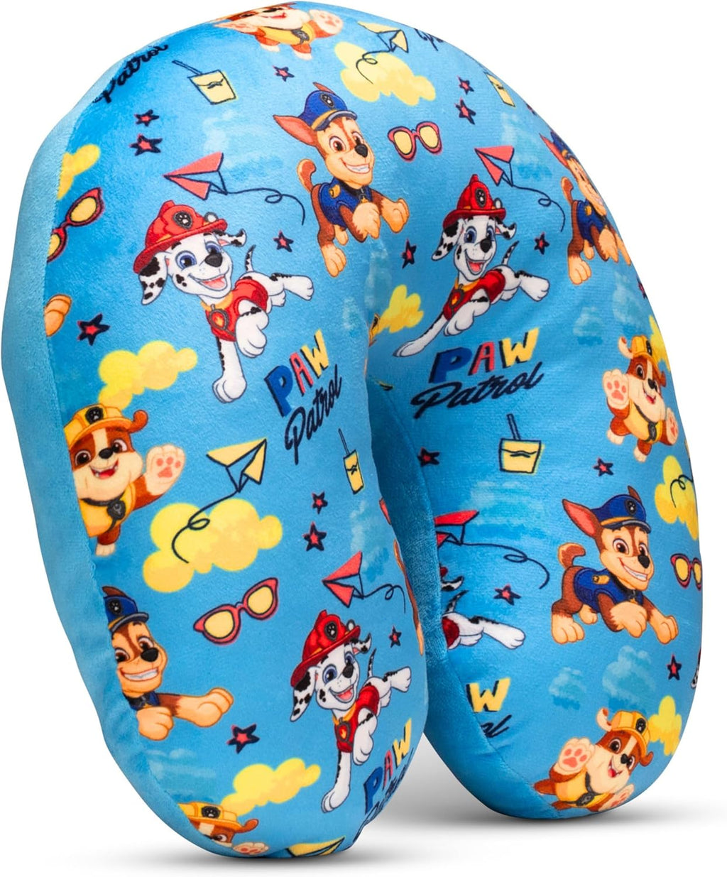 Paw Patrol - Almohada de cuello para niño, accesorios de viaje súper suaves para avión, paseos en coche y hogar, regalo para niños y adultos, (producto oficial) por Franco