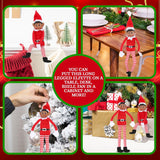 Peluche de elfo navideño que se comporta mal muñeca larga