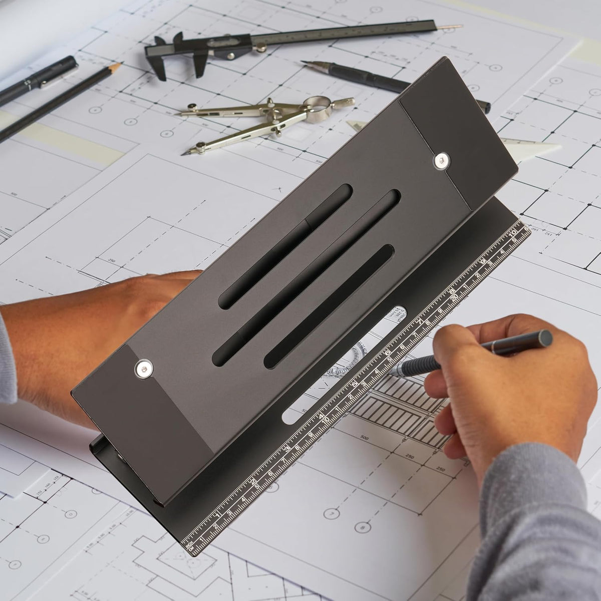 Psitek Soporte elevador plegable de aluminio 3 en 1 ajustable y ple...