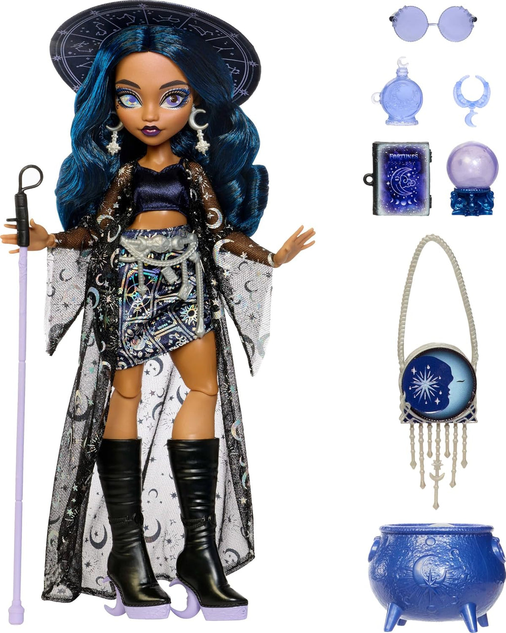 Monster High Muñeca, Hechizo de Luna Magia Claire de Luna