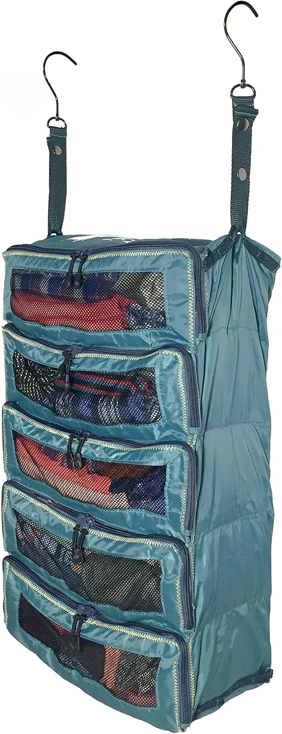 Organizador de maleta colgante, Verde, Large (4"