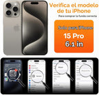 ImpactStrong Protector Magnético Diseñado para Funda iPhone 15 Pro [Protección de Cámara] [Probado contra Caídas de Grado Militar] [Compatible con MagSafe] Funda de Teléfono Delgada Translúcida Mate