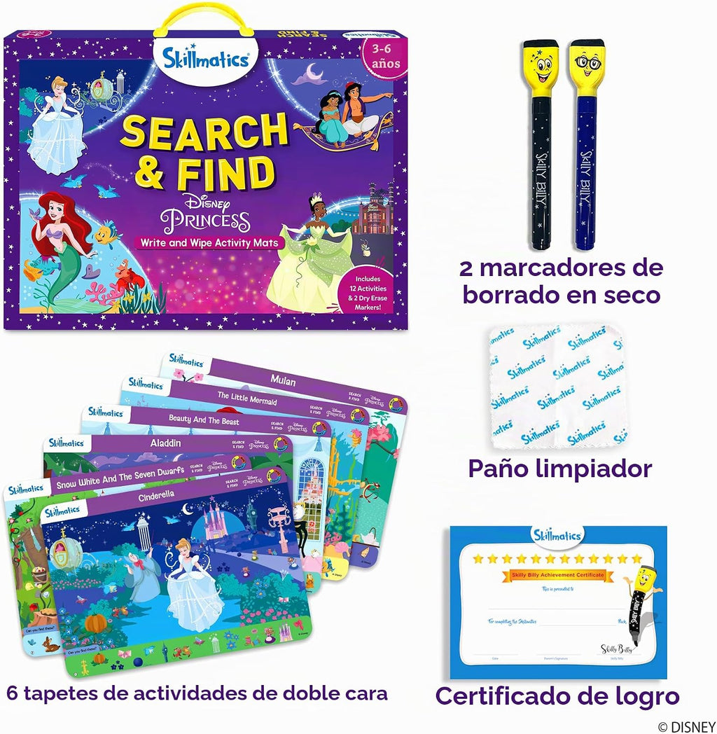 Skillmatics Juguete preescolar de búsqueda y búsqueda - Princesa de Disney
