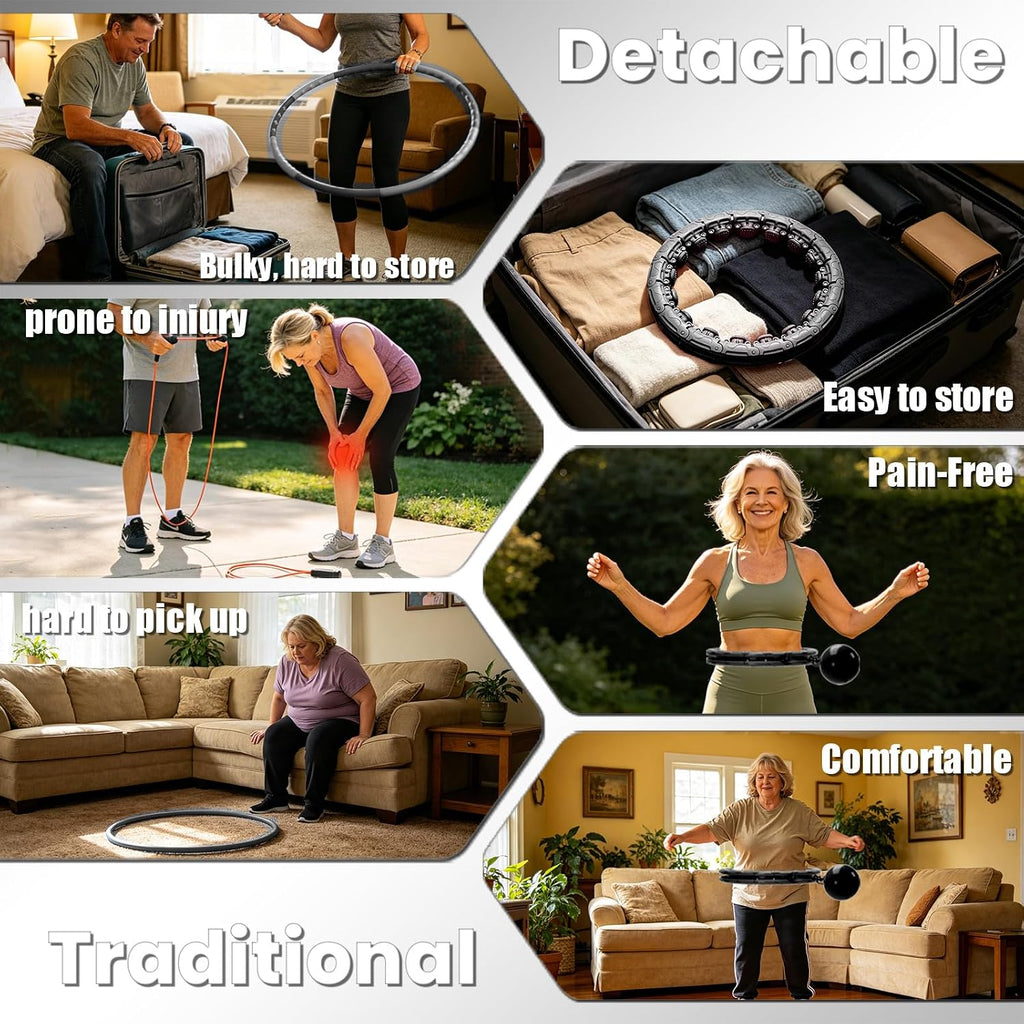 Aro de fitness Hula Infinity con peso para pérdida de peso en