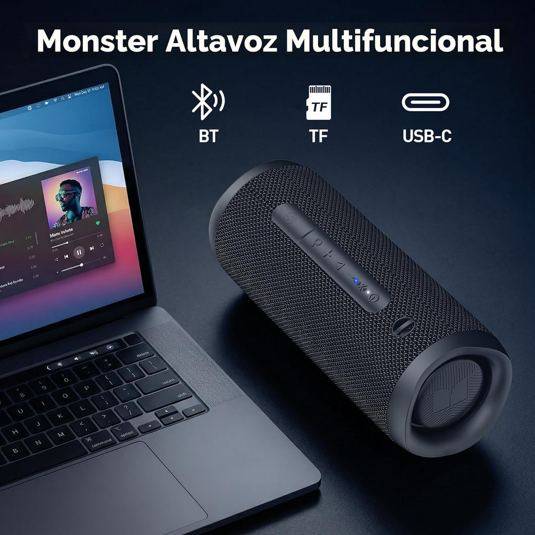 Monster Altavoz Bluetooth, altavoces Bluetooth portátiles inalámbri...