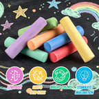 Juego de 240 tizas para acera para niños, 20 colores Jumbo lavables