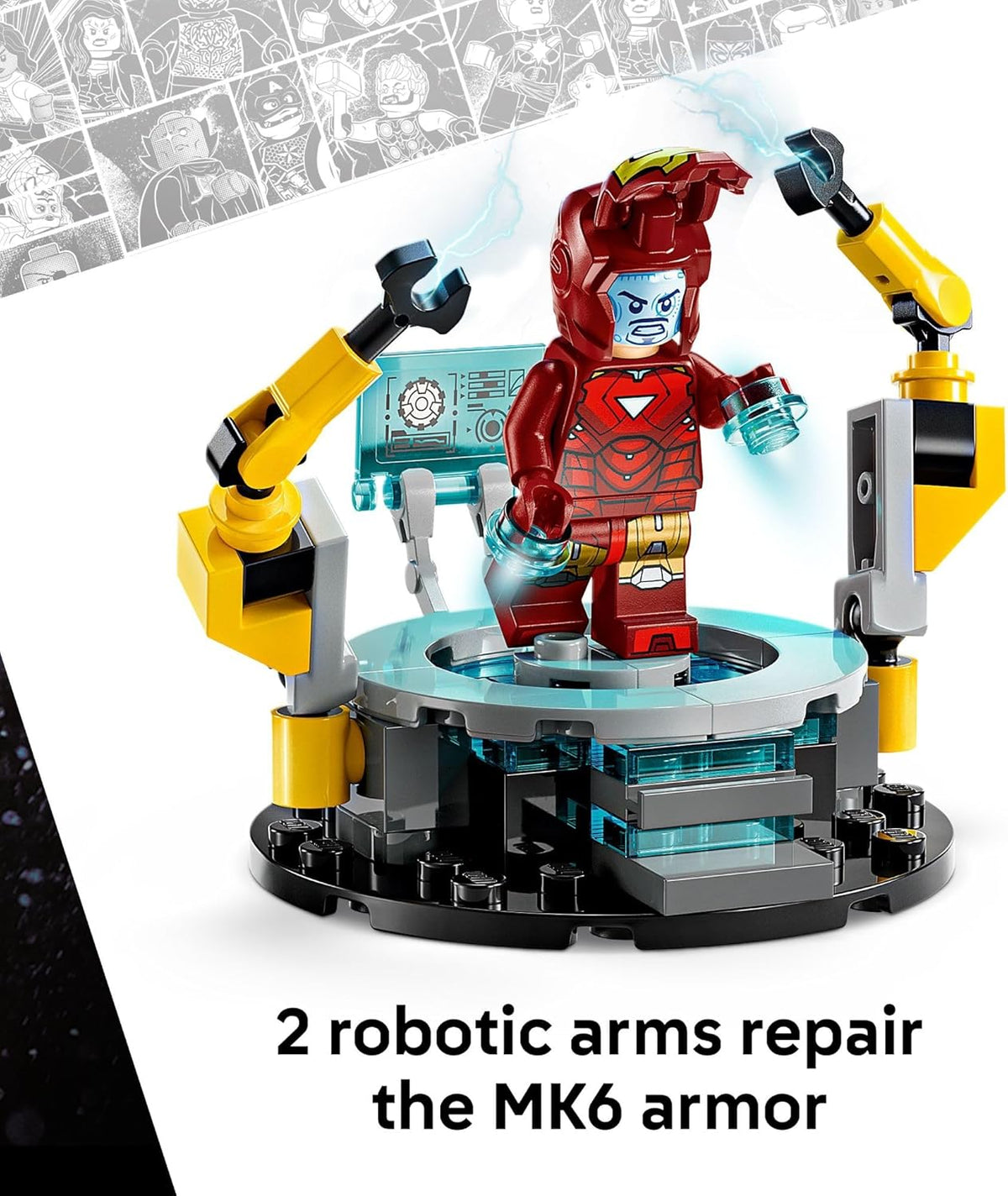 LEGO Marvel Iron Mans Laboratory Hall of Armor - Juguete