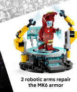 LEGO Marvel Iron Mans Laboratory Hall of Armor - Juguete