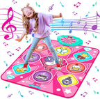 Alfombrilla de baile de unicornio para niñas, almohadilla de música LED