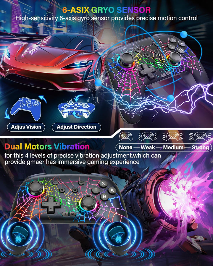 Switch Controller Compatible with Switch\/Switch Lite\/OLED\/PC, Pr...