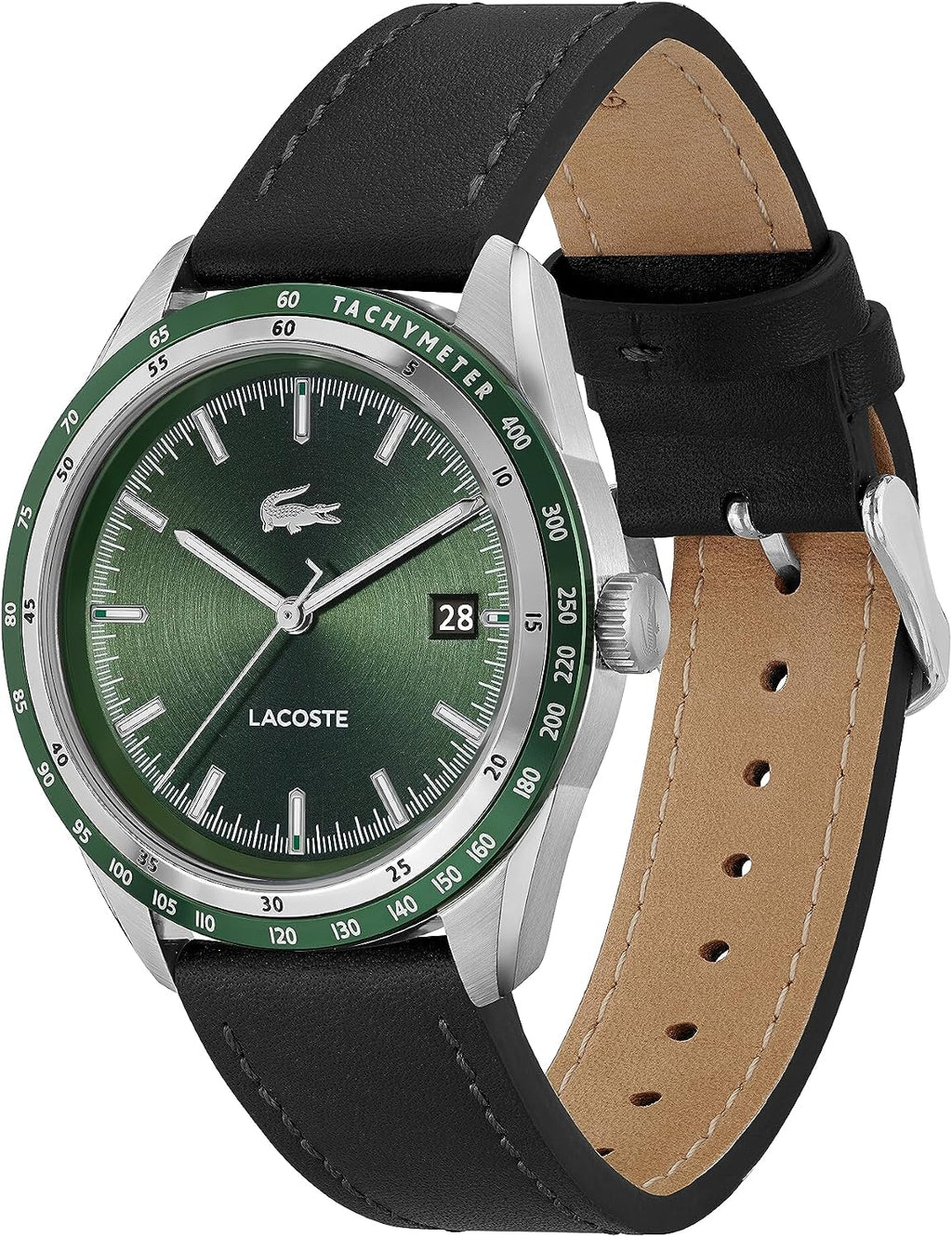 Lacoste Everett Reloj de cuarzo 3H para hombre, inspirado en el deporte, resistente al agua, 5 ATM/164.0 ft