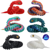 Guiqulai 6 juguetes de serpiente impresos en 3D de 12