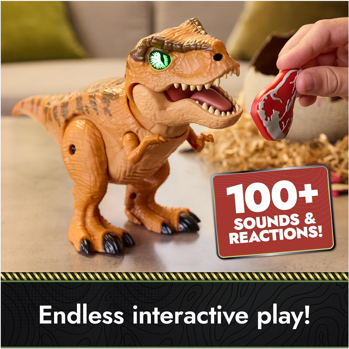 Primal Hatch Jurassic World Interactive T-Rex Toy Dinosaur Egg